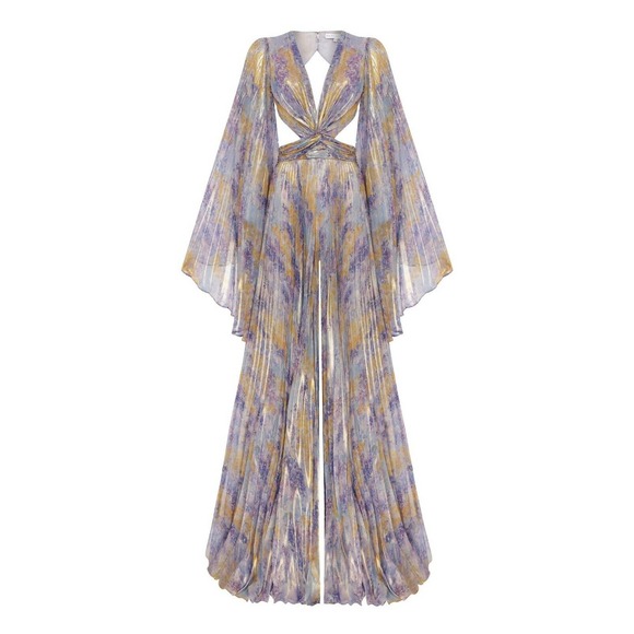 NEW Raisa Vanessa Pleated Chiffon Cut Out Jumpsuit Size FR 36 US 4/6 Small $1800 - Picture 3 of 11